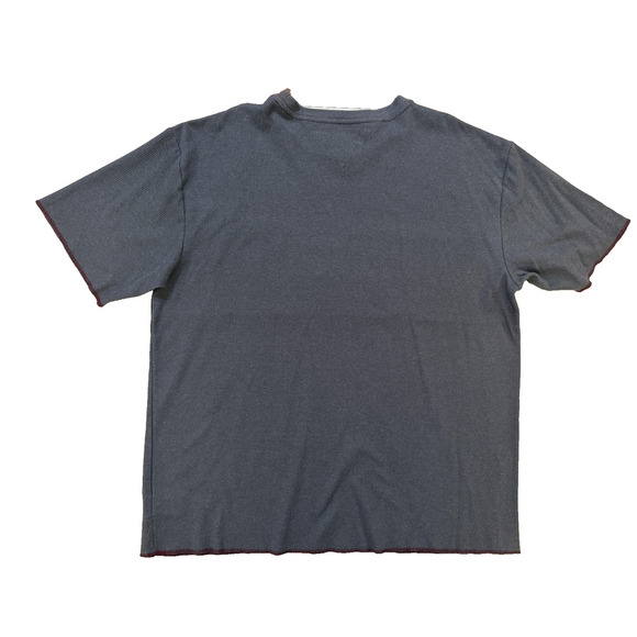 Vintage Tommy Hilfiger Athletics T-Shirt XL Gray Black Colorblock Logo Y2K 90s - Picture 7 of 8